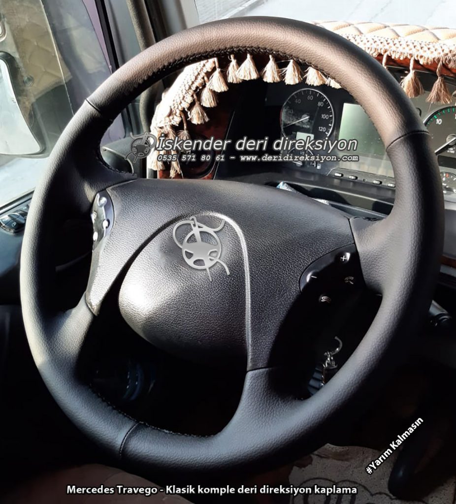 Mercedes Axor-Travego deri direksiyon kılıfı