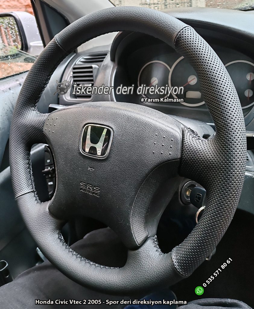 Honda Civic Vtec 2 2005 - Spor deri direksiyon kaplama (1)