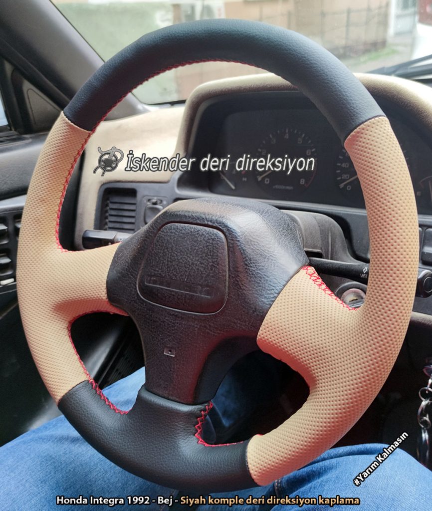 Honda Integra deri direksiyon kılıfı