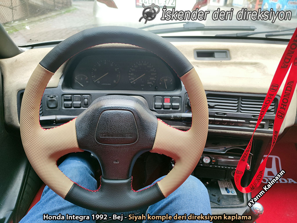 Honda Integra deri direksiyon kılıfı